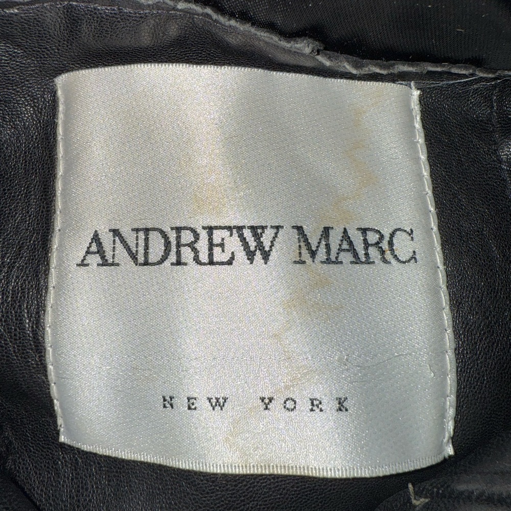 Andrew Marc Men’s Leather Jacket Sz L - Picture 5 of 9